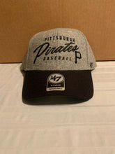 Load image into Gallery viewer, Pittsburgh Pirates MLB &#39;47 Brand Cooperstown Gray Fenmore MVP Adjustable Hat - Casey&#39;s Sports Store
