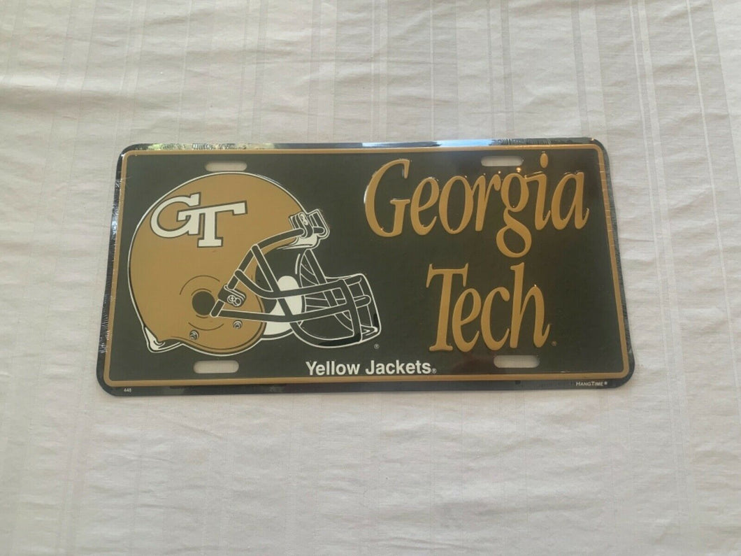 Georgia Tech Yellow Jackets NCAA Metal License Plate - Casey's Sports Store