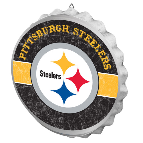 Pittsburgh Steelers NFL Wall Bottle Cap Sign 12