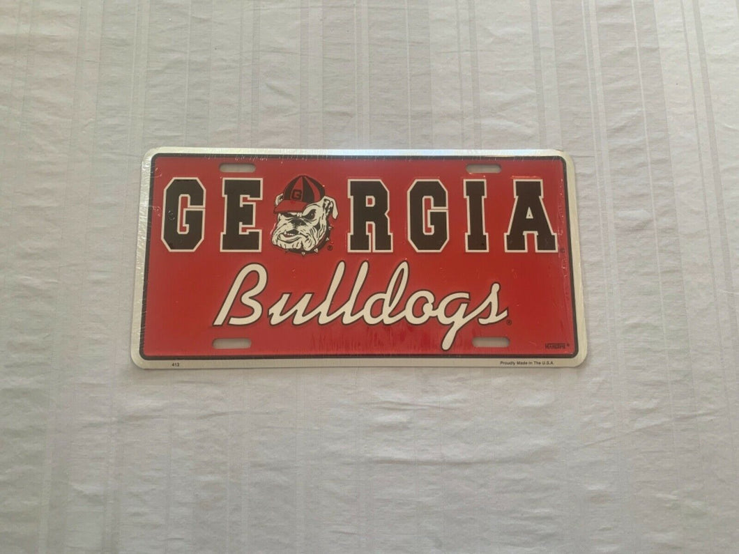 Georgia Bulldogs NCAA Metal License Plate - Casey's Sports Store