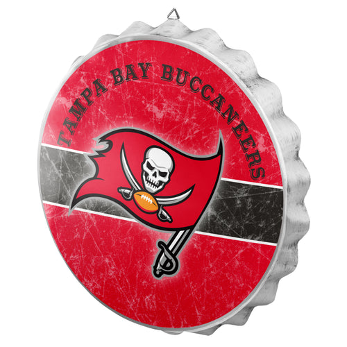 Tampa Bay Buccaneers NFL Wall Bottle Cap Sign 12