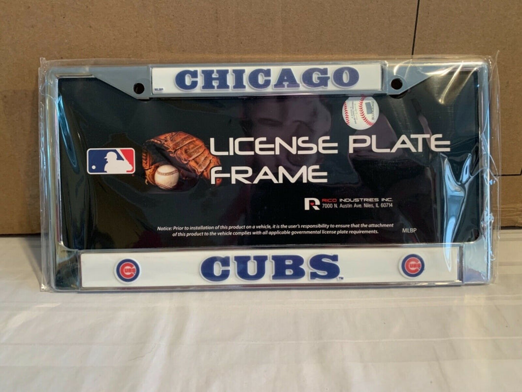 Chicago Cubs MLB License Plate Frame RICO - Casey's Sports Store