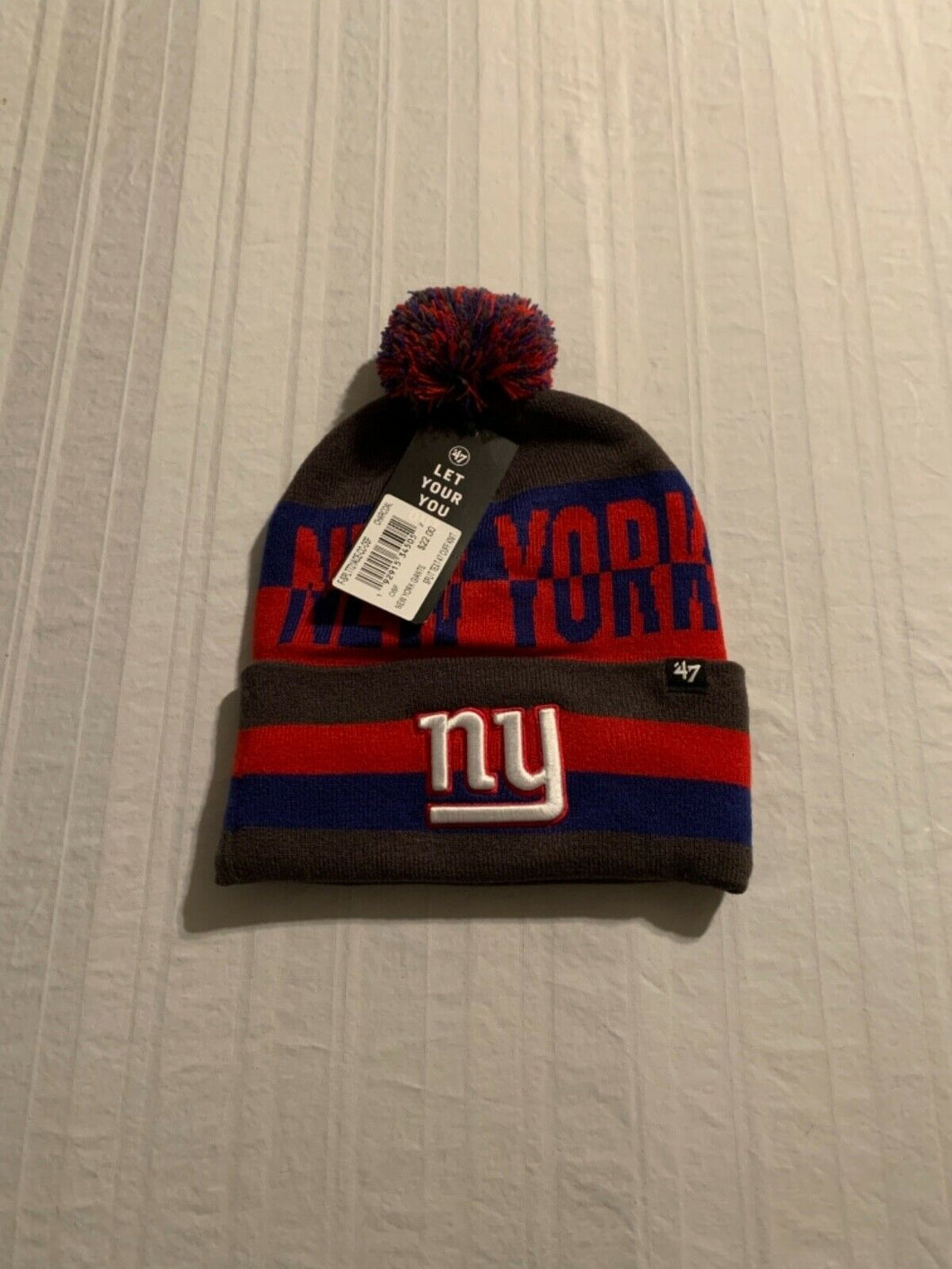 New York Giants NFL '47 Brand Winter Beanie Knit Ski Cap Hat - Casey's Sports Store