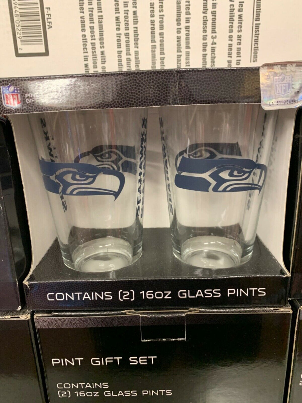 Seattle Seahawks NFL Set of 16oz Pint Glass Cup Mug Boelter Brands - Casey's Sports Store