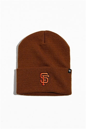 San Francisco Giants MLB '47 Carhartt Mens Brown Cuff Knit Beanie Hat - Casey's Sports Store