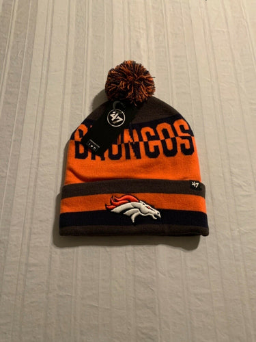 Denver Broncos NFL '47 Brand Winter Beanie Knit Ski Cap Hat - Casey's Sports Store