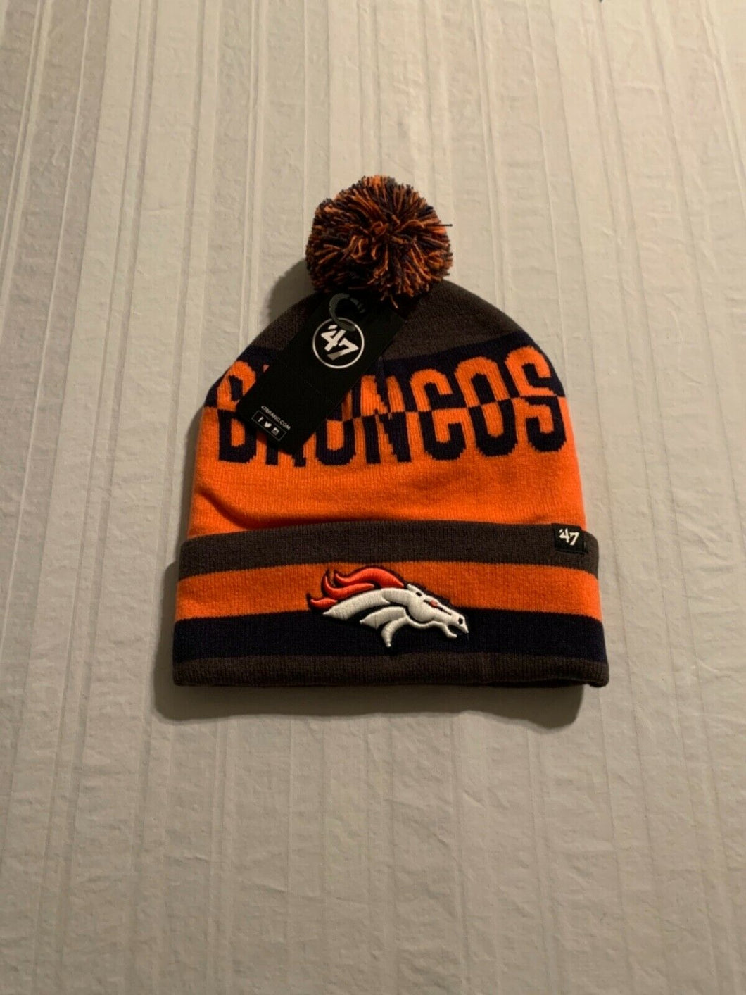 Denver Broncos NFL '47 Brand Winter Beanie Knit Ski Cap Hat - Casey's Sports Store