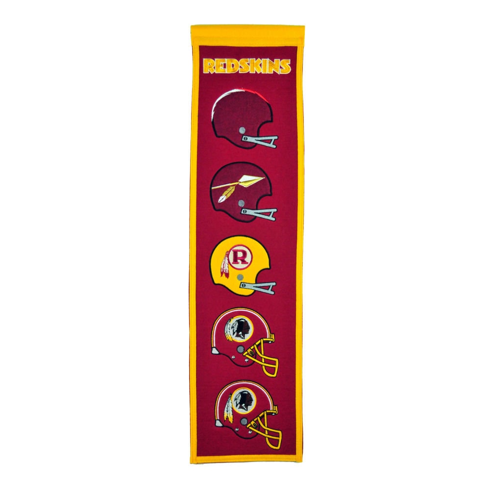 Washington Redskins NFL Heritage Banner Embroidered Wool 8