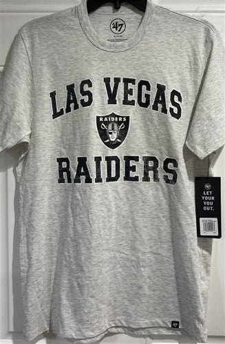 Las Vegas Raiders NFL '47 Brand Relay Grey Men's Tee Shirt - Casey's Sports Store