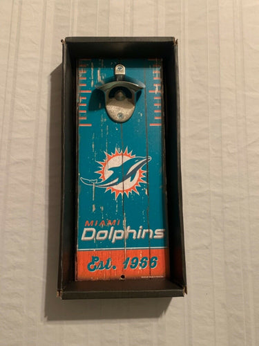 Miami Dolphins NFL Wall Mounted Bottle Opener 11