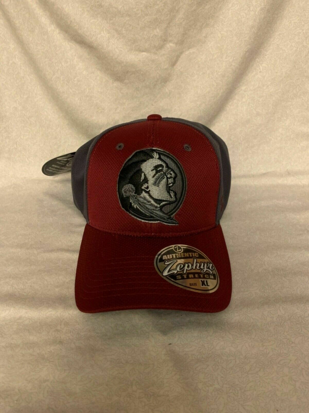 Florida State Seminoles NCAA Zephyr Stretch Fit Red/Gray Hat Cap - Casey's Sports Store