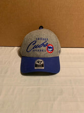 Load image into Gallery viewer, Chicago Cubs MLB &#39;47 Brand Cooperstown Gray Fenmore MVP Adjustable Hat - Casey&#39;s Sports Store
