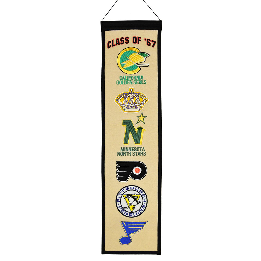 NHL Class of '67 Teams Heritage Banner Embroidered Wool 8