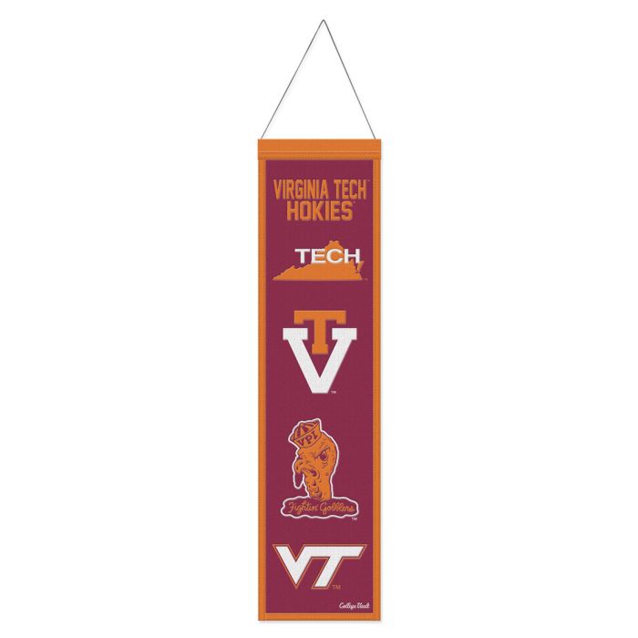 Virginia Tech Hokies Heritage Banner Embroidered Wool 8