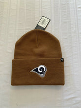 Load image into Gallery viewer, Los Angeles Rams &#39;47 Carhartt Mens Brown Cuff Knit Beanie Winter Hat - Casey&#39;s Sports Store
