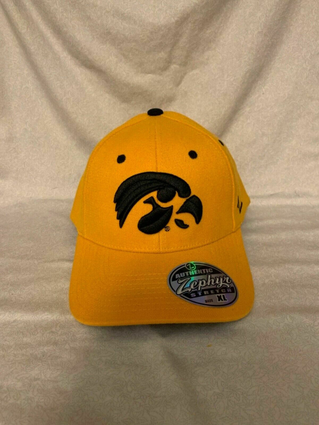 Iowa Hawkeyes NCAA Zephyr Stretch Fit Yellow Hat Cap - Casey's Sports Store