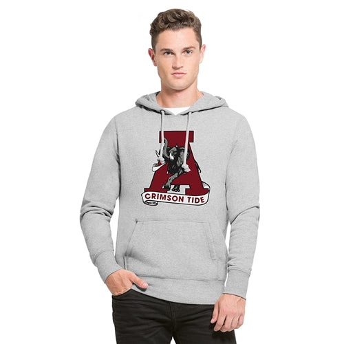 Alabama Crimson Tide Vintage NCAA '47 Brand Grey Men's Large Pullover Hoodie - Casey's Sports Store