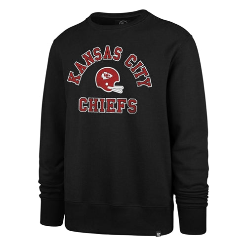 KANSAS CITY CHIEFS 47 Brand Superior Lacer Hockey Style Hoodie Throwback