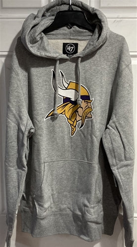 Minnesota Vikings NFL '47 Brand Slate Grey Headline Pullover Men's XL Hoodie - Casey's Sports Store