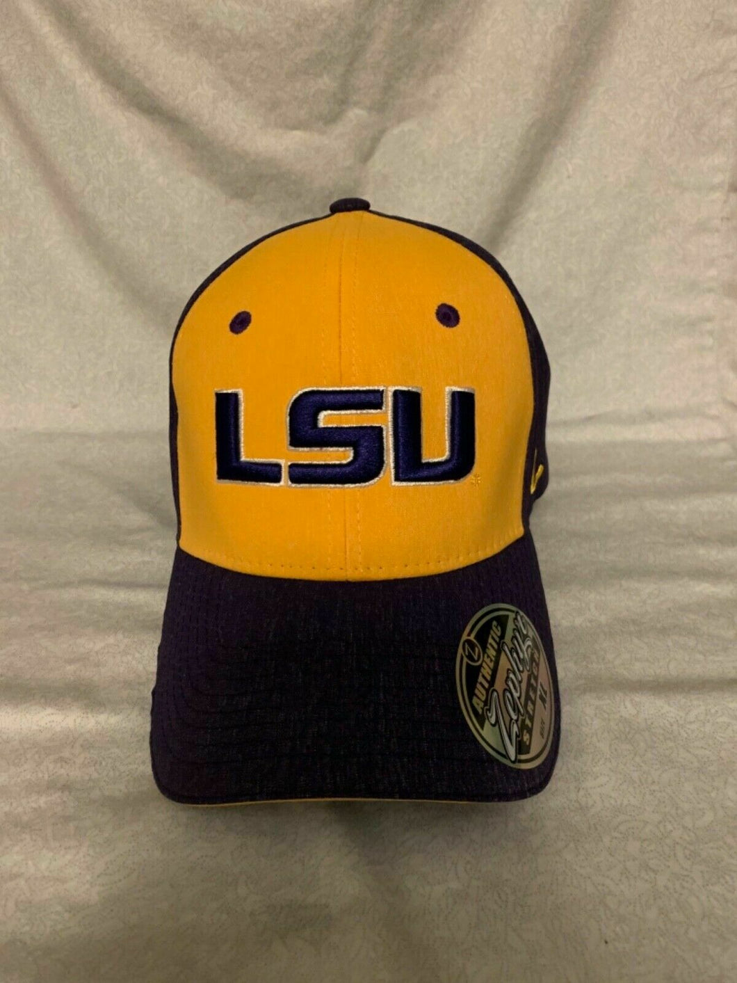 LSU Tigers NCAA Zephyr Stretch Fit Purple/Yellow Hat Cap - Casey's Sports Store