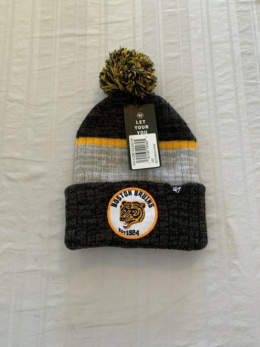 Boston Bruins NHL '47 Brand Winter Beanie Knit Ski Cap Hat - Casey's Sports Store
