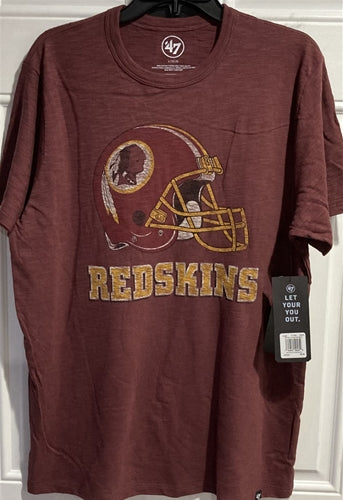 Washington Redskins NFL '47 Brand Vintage Red Men's Scrum Tee Shirt - Casey's Sports Store
