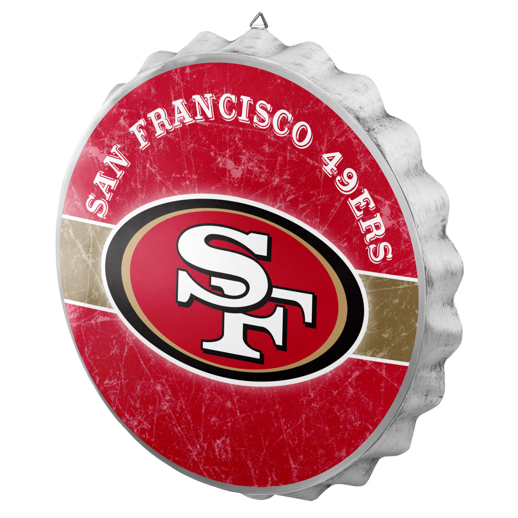 San Francisco 49ers NFL Wall Bottle Cap Sign 13