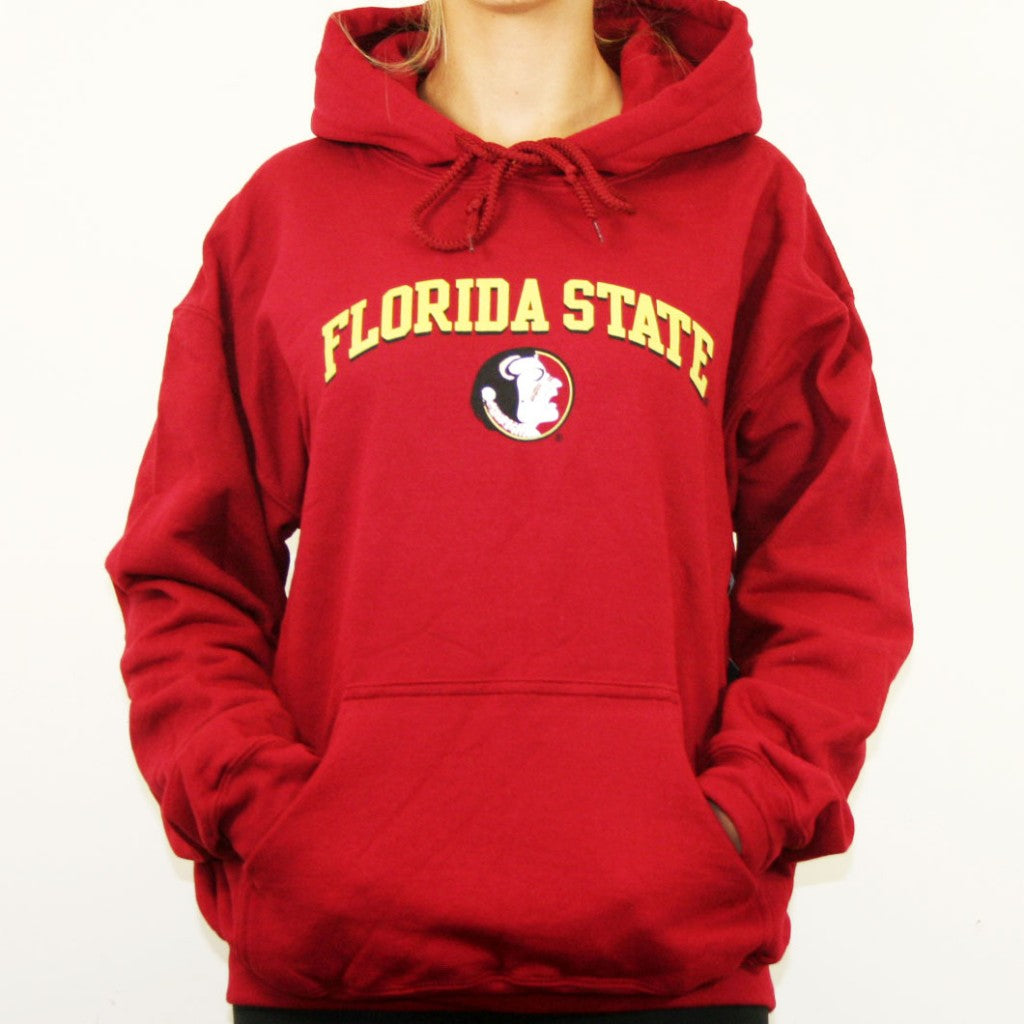 Florida State Seminoles FSU NCAA Red Pullover Hoodie Image One - Casey's Sports Store