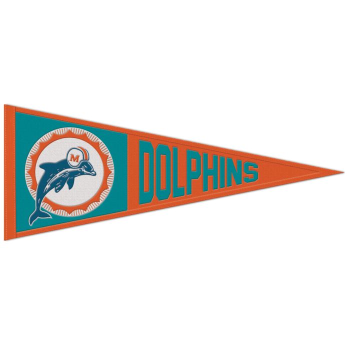 Miami Dolphins NFL Throwback Embroidered Wool 13