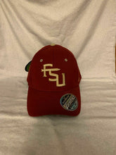 Load image into Gallery viewer, FSU Florida State Seminoles NCAA Logo Zephyr Stretch Fit Red Hat Cap - Casey&#39;s Sports Store

