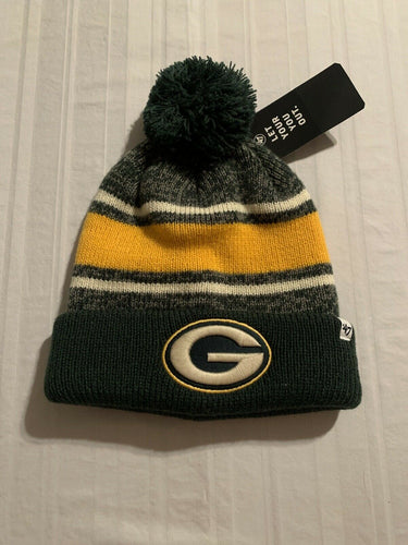Green Bay Packers NFL '47 Brand Winter Beanie Knit Ski Cap Hat - Casey's Sports Store