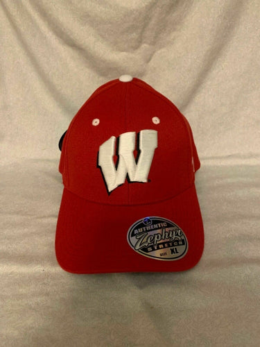 Wisconsin Badgers NCAA Zephyr Stretch Fit Red Hat Cap - Casey's Sports Store