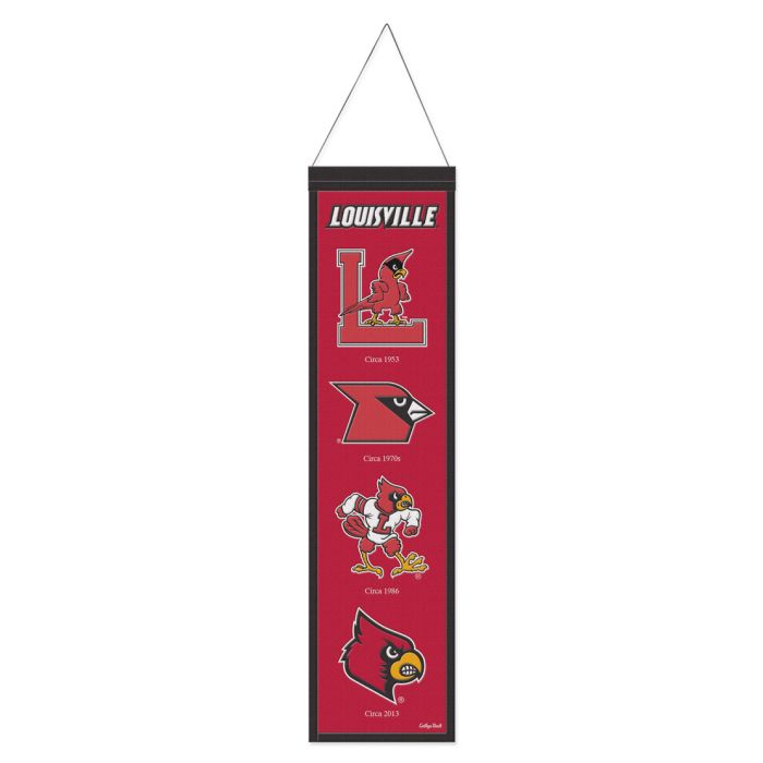 Louisville Cardinals Heritage Banner Embroidered Wool 8