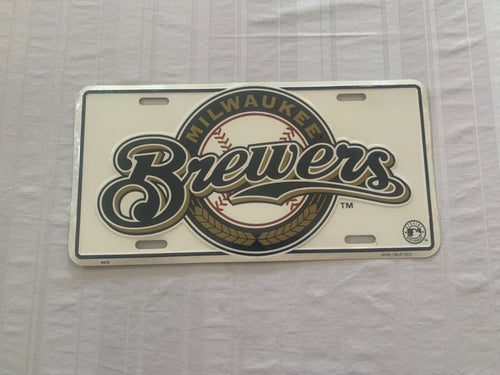 Milwaukee Brewers MLB Metal License Plate - Casey's Sports Store