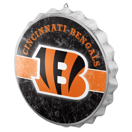 Cincinnati Bengals NFL Wall Bottle Cap Sign 12
