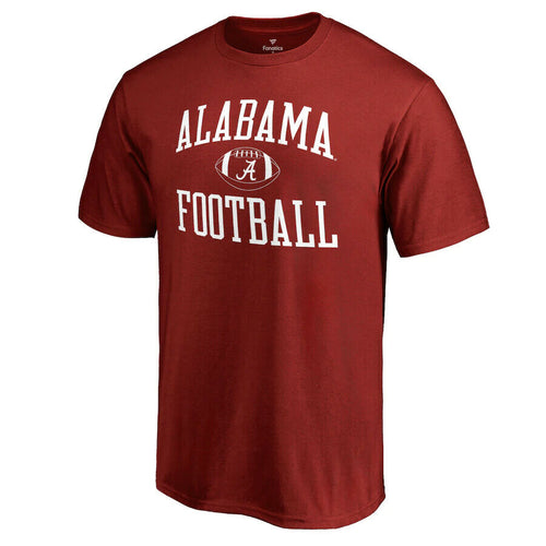 Alabama Crimson Tide NCAA Fanatics Red Football Tee Shirt - Casey's Sports Store
