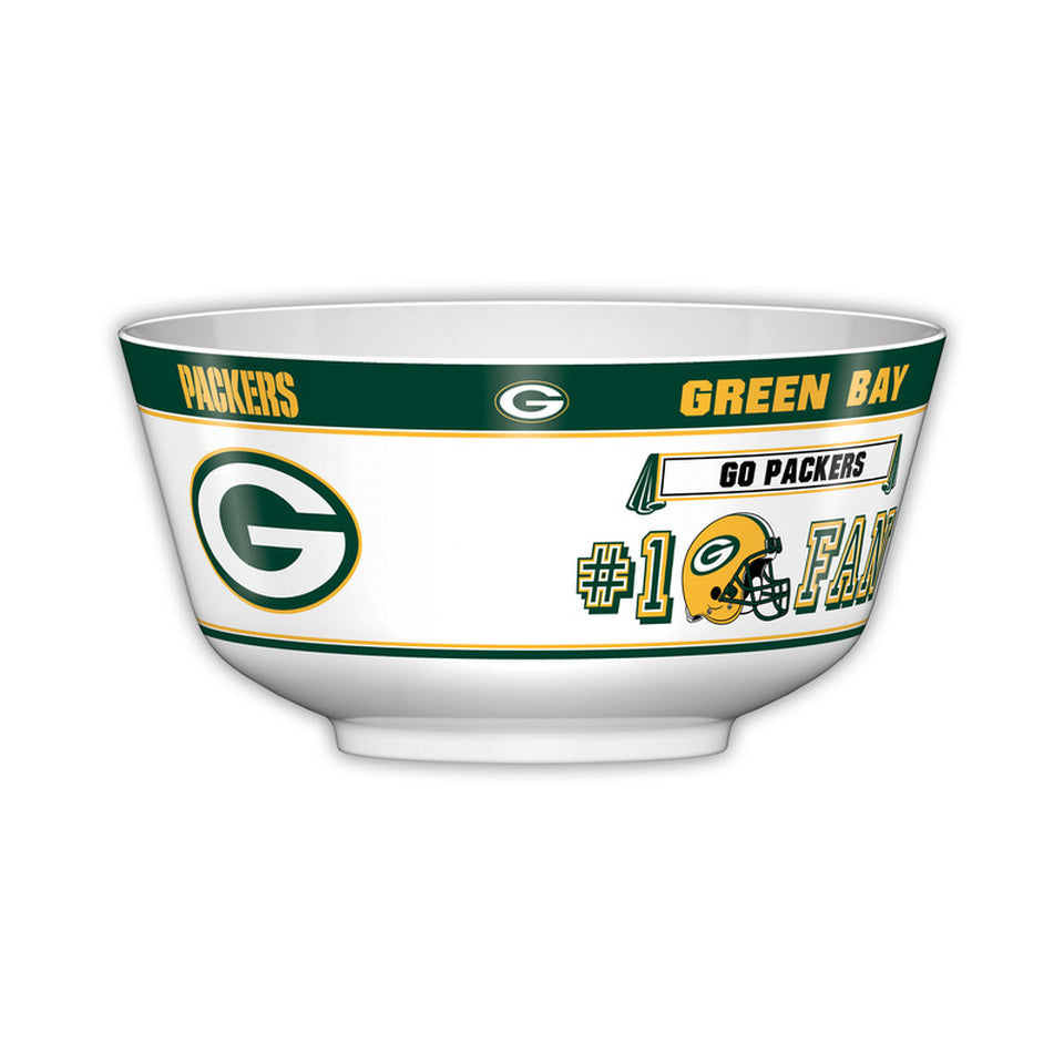 Green Bay Packers NFL 2 Gallon Plastic Party Bowl All JV CO - Casey's Sports Store