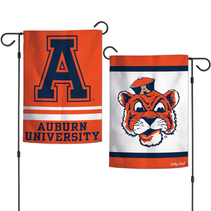 Auburn Tigers NCAA Throwback Double Sided Garden Flag 12