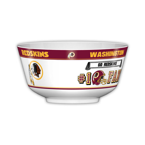 Washington Redskins NFL 2 Gallon Plastic Party Bowl All JV CO - Casey's Sports Store
