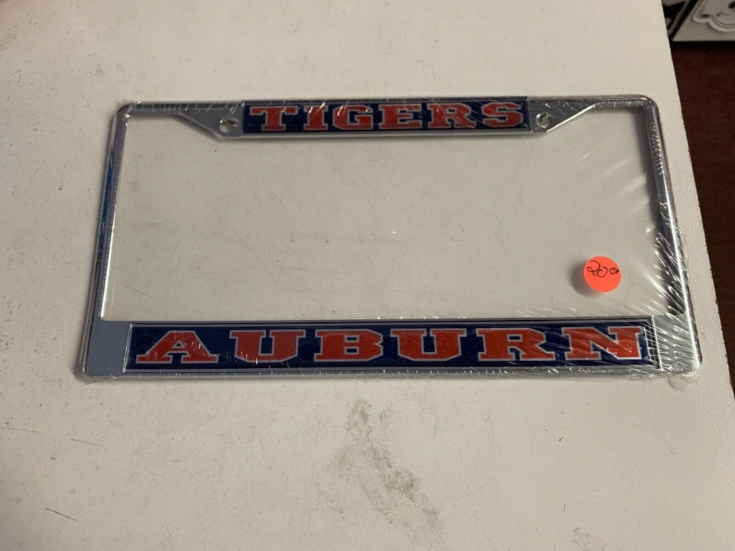 Auburn Tigers NCAA Chrome License Plate Frame RICO - Casey's Sports Store