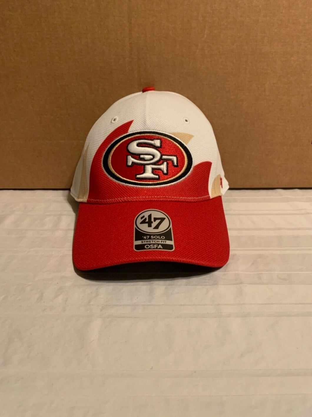 San Francisco 49ers '47 Brand NFL Solo Wave Stretch Fit One Size Fit Hat Cap - Casey's Sports Store