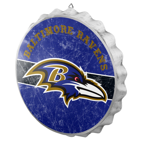 Baltimore Ravens NFL Wall Bottle Cap Sign 12