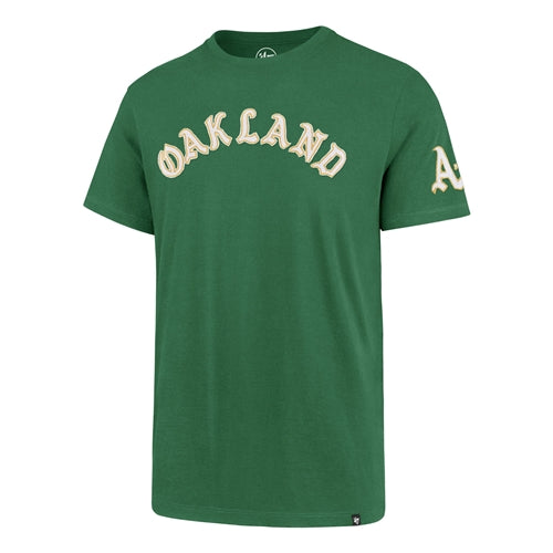 Oakland Athletics MLB '47 Brand Green Embroidered Men's Vintage 2XL Tee Shirt - Casey's Sports Store
