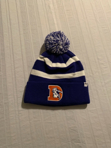 Denver Broncos NFL Throwback '47 Brand Winter Beanie Knit Ski Cap Hat - Casey's Sports Store