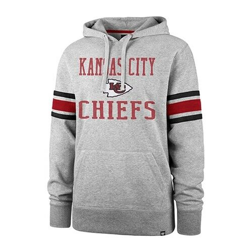 KANSAS CITY CHIEFS 47 Brand Superior Lacer Hockey Style Hoodie Throwback