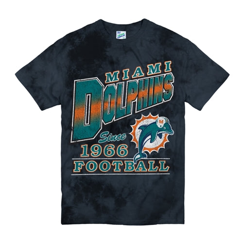 Miami Dolphins Legacy NFL Harbor Blue Tie Dye Vintage Men's Large Tee Shirt - Casey's Sports Store