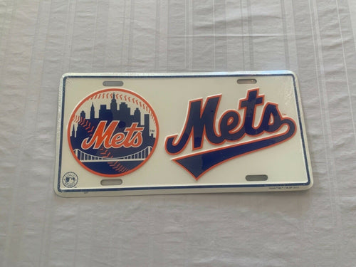 New York Mets MLB Metal License Plate - Casey's Sports Store