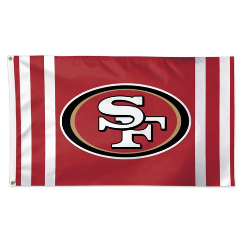 San Francisco 49ers NFL 3' x 5' Deluxe Team Flag Wincraft - Casey's Sports Store