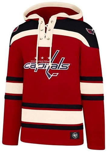 Washington Capitals NHL '47 Brand Superior Lacer Men's Hoodie Size Large - Casey's Sports Store