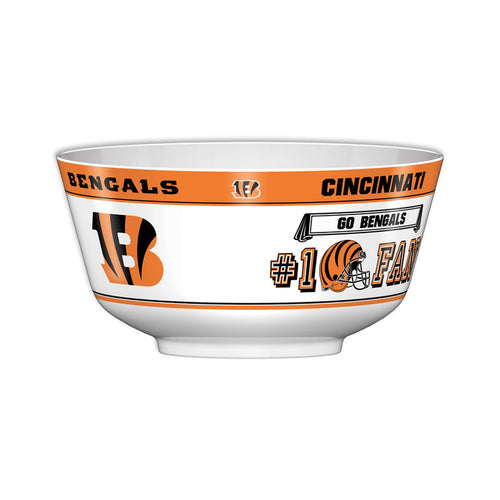 Cincinnati Bengals NFL 2 Gallon Plastic Party Bowl All JV CO - Casey's Sports Store